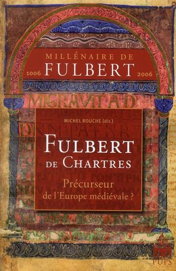 Couverture du livre « Fulbert de chartres » de Michel Rouche aux éditions Sorbonne Universite Presses