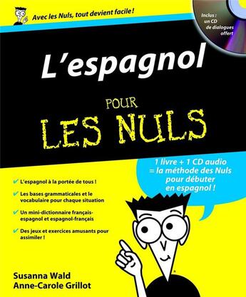 Couverture du livre « Espagnol pour les nuls » de Susana Wald aux éditions First