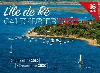 Couverture du livre « Calendrier 2020 ; l'Ile de Ré » de Yann Werdefroy aux éditions Geste