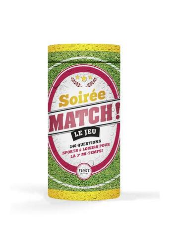 Couverture du livre « Soiree match » de Mickael Grall aux éditions First