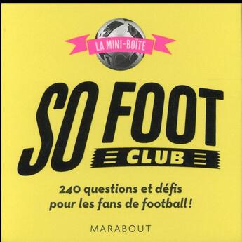 Couverture du livre « Mini boîte so foot club » de Pierre Georges aux éditions Marabout