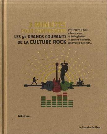 Couverture du livre « 3 minutes pour comprendre ; les 50 plus grands courants de la culture rock » de Mike Evans aux éditions Courrier Du Livre