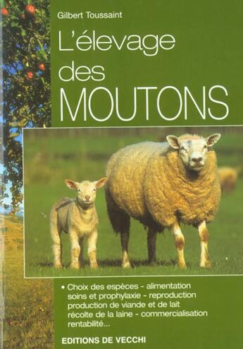 Couverture du livre « L'elevage des moutons » de Toussaint Gilbert aux éditions De Vecchi