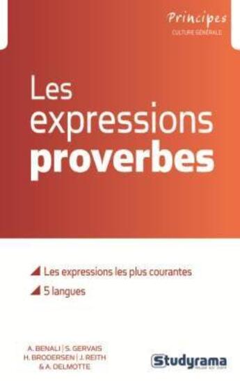 Couverture du livre « Les expressions proverbes » de  aux éditions Studyrama