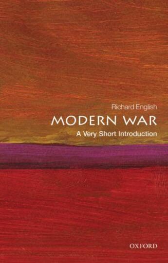 Couverture du livre « Modern War: A Very Short Introduction » de English Richard aux éditions Oup Oxford