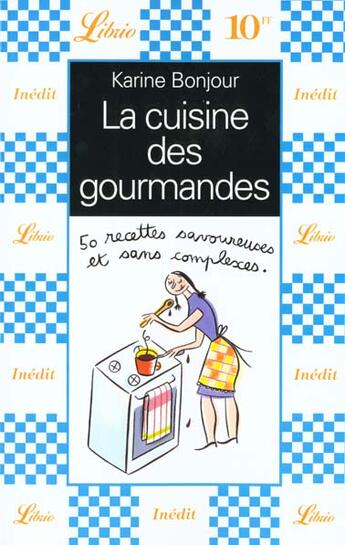 Couverture du livre « La cuisine des gourmandes » de Bonjour Karine aux éditions J'ai Lu