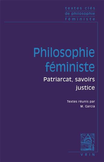 Couverture du livre « Philosophie féministe » de  aux éditions Vrin