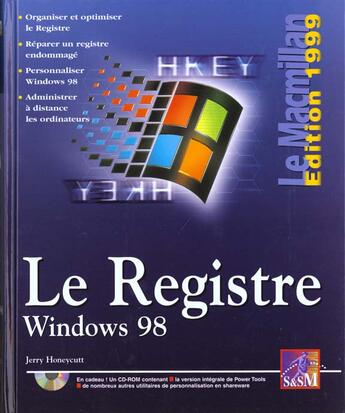 Couverture du livre « Macmillan Windows 98 Base De Registres » de Jerry Honeycutt aux éditions Campuspress