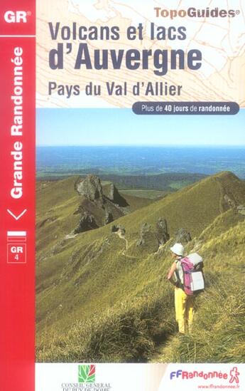 Couverture du livre « Volcans et lacs d'auvergne 2006 - 63 - gr441-gr30 - 304 » de  aux éditions Ffrp