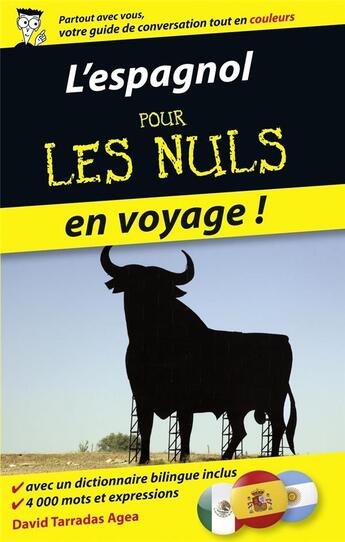 Couverture du livre « L'espagnol pour les nuls en voyage » de David Tarradas-Agea aux éditions First