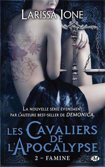 Couverture du livre « Les cavaliers de l'apocalypse Tome 2 : famine » de Larissa Ione aux éditions Milady