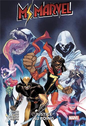 Couverture du livre « Ms. Marvel : Justice au poing » de Ibraim Roberson et Jody Houser et Dave Wachter et Ze Carlos aux éditions Panini