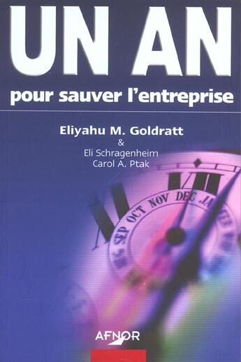 Couverture du livre « Un an pour sauver l'entreprise » de Goldratt/Ptak aux éditions Afnor