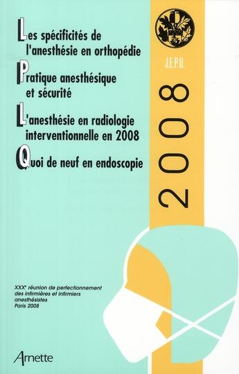 Couverture du livre « Jepu 2008 » de Balagny aux éditions Arnette