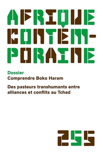 Couverture du livre « Afrique contemporaine 2015/3 - 255 - comprendre boko haram » de  aux éditions De Boeck Superieur