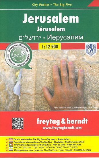 Couverture du livre « Jerusalem city pocket » de  aux éditions Freytag Und Berndt