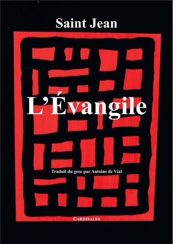 Couverture du livre « L'évangile » de Saint Jean aux éditions Orizons