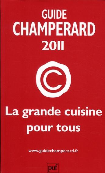 Couverture du livre « Champerard 2011 » de Marc De Champerard aux éditions Puf