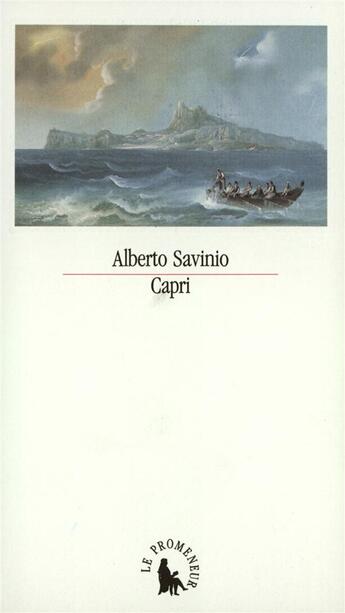 Couverture du livre « Capri » de Savinio/Alberto aux éditions Gallimard