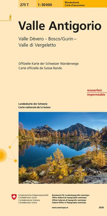 Couverture du livre « Valle Antigorio ; 275T » de  aux éditions Ofts