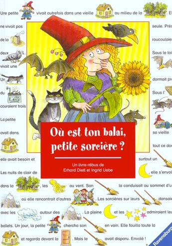 Couverture du livre « Ou est ton balai petite sorciere » de Dietl et Uebe aux éditions Ravensburger