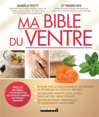 Couverture du livre « Ma bible du ventre » de Daniele Festy et Pierre Nys aux éditions Leduc