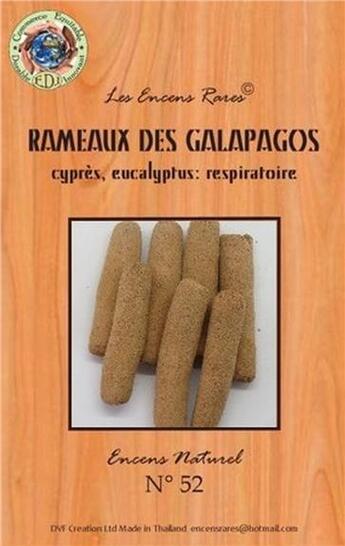 Couverture du livre « Encens rares : rameaux galapagos - respiratoire - 25 gr » de  aux éditions Dg-exodif