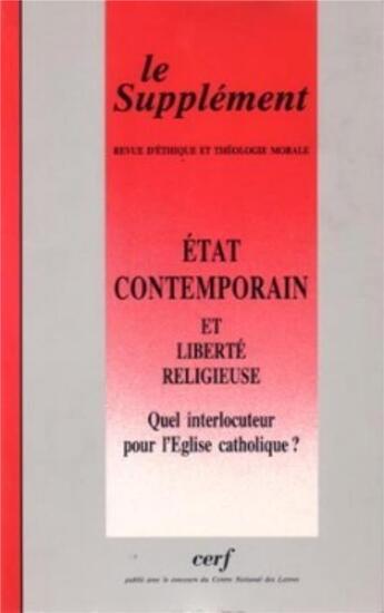 Couverture du livre « Revue d'éthique et de théologie morale 175 » de Collectif Retm aux éditions Cerf