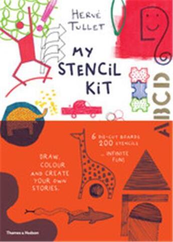 Couverture du livre « My stencil kit » de Herve Tullet aux éditions Thames & Hudson