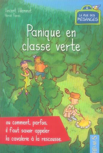 Couverture du livre « Panique en classe verte ou pourquoi il faut savoir appeler la cavalerie a la rescousse » de Villeminot/Flores aux éditions Fleurus