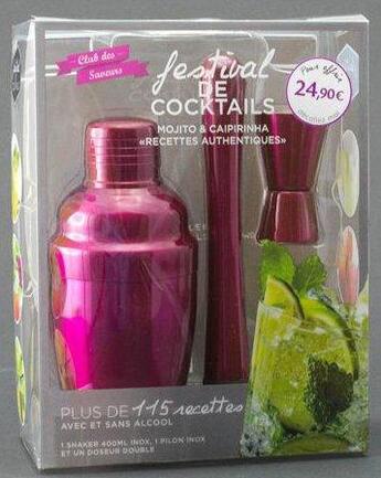 Couverture du livre « Festival de cocktails ; coffret fushia » de  aux éditions I2c