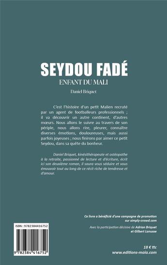 Couverture du livre « Seydou Fadé : enfant du Mali » de Daniel Briquet aux éditions Editions Maia