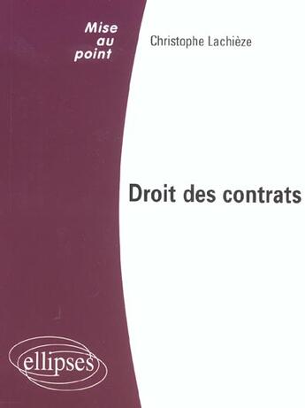 Couverture du livre « =>nouv.ed.9782340015340/lacdr4 » de Lachieze aux éditions Ellipses