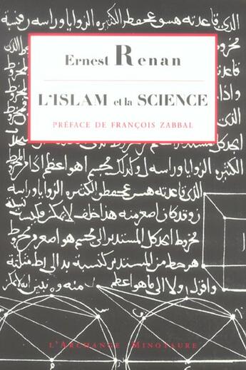 Couverture du livre « L'Islam et la science (édition 2006) » de Ernest Renan aux éditions L'archange Minotaure