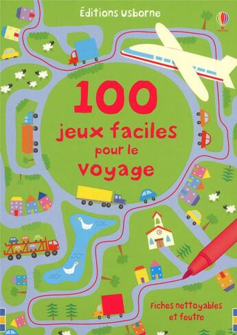 Couverture du livre « FICHES JEUX : 100 jeux faciles pour le voyage » de Catriona Clarke aux éditions Usborne