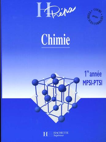 Couverture du livre « Chimie Premiere Annee Mpsi Ptsi » de Andre Durupthy aux éditions Hachette Education
