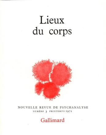 Couverture du livre « Lieux du corps » de  aux éditions Gallimard