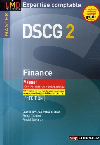 Couverture du livre « DSCG 2 ; finance ; master ; manuel (édition 2009/2010) » de Thauvron/Arnaud aux éditions Foucher