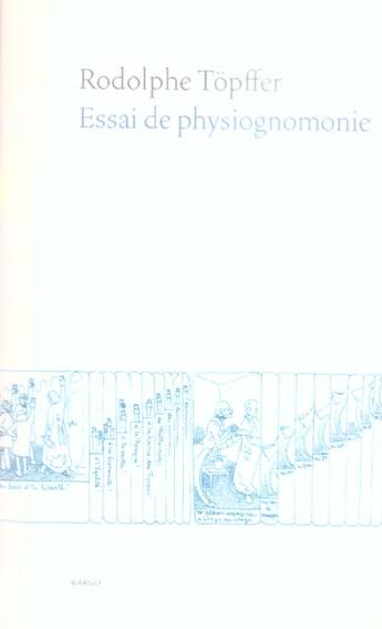 Couverture du livre « Essai de physiognomonie » de Topfer/Rodolphe aux éditions Eclat