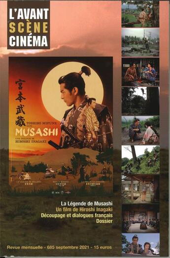 Couverture du livre « L'avant-scene cinema n 685 : la legende de musashi - septembre 2021 » de  aux éditions Alice Edition