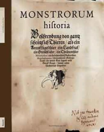 Couverture du livre « Monstrorum historia » de Martin Weiss aux éditions Rossolis