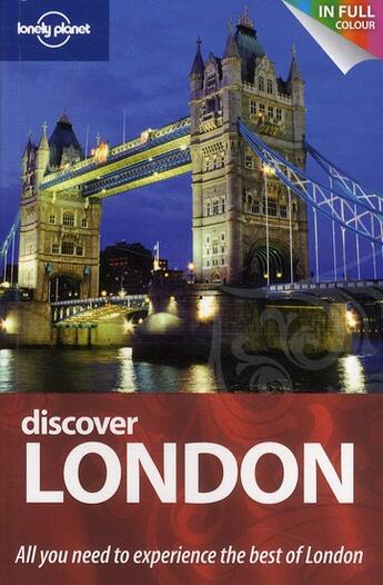 Couverture du livre « Discover London » de Masters Tom aux éditions Lonely Planet France