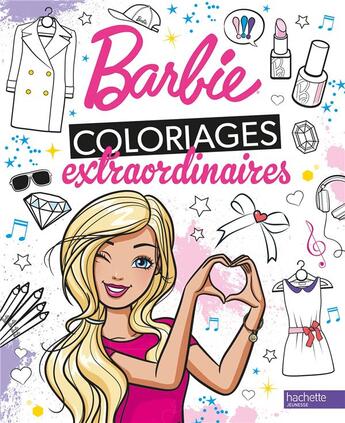 Couverture du livre « Barbie - coloriages extraordinaires » de  aux éditions Hachette Jeunesse