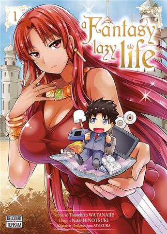 Couverture du livre « A fantasy lazy life Tome 1 » de Tsunehiko Watanabe et Neko Hinotsuki aux éditions Delcourt