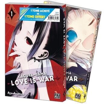 Couverture du livre « Kaguya-sama : love is war : Tome 1 et Tome 2 » de Aka Akasaka aux éditions Pika