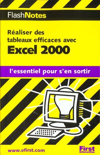 Couverture du livre « Realiser Des Tableaux Efficaces Avec Excel 2000 » de M Bryant aux éditions First Interactive