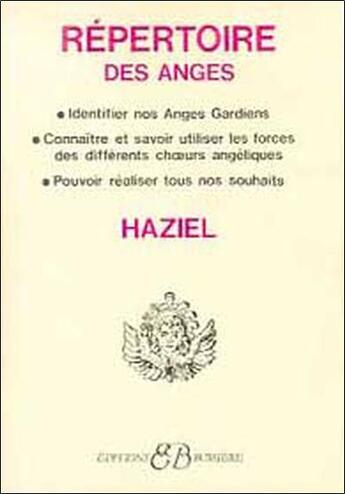 Couverture du livre « Répertoire des anges » de Haziel aux éditions Bussiere