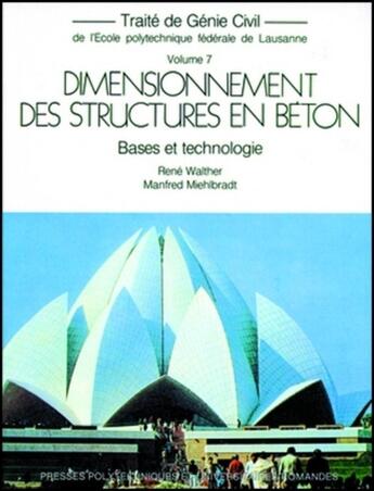 Couverture du livre « Dim.des struct.en beton » de Walther aux éditions Ppur