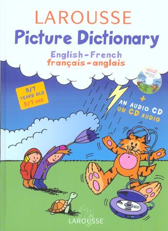 Couverture du livre « Larousse Picture Dictionary ; Francais-Anglais ; Vers 5-7 Ans » de Natacha Diaz aux éditions Larousse