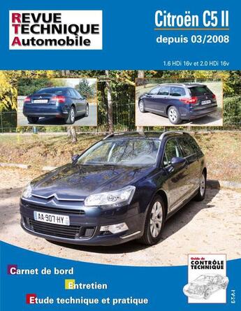 Couverture du livre « Citroen c5 ii - depuis 03-2008 » de Etai aux éditions Etai